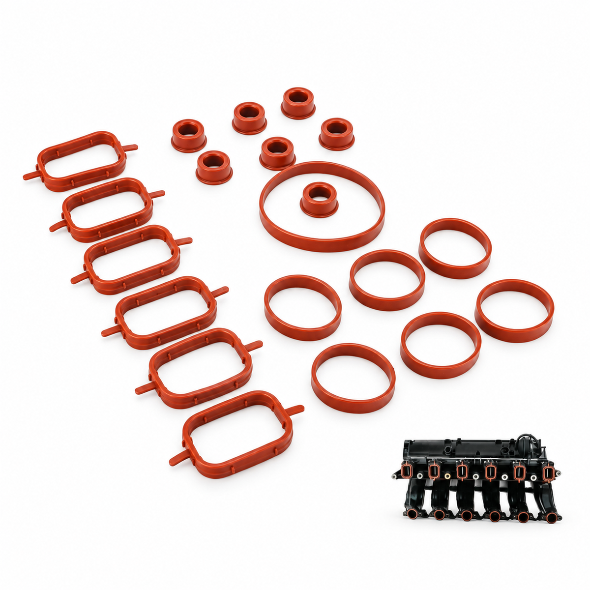 INTAKE INLET MANIFOLD GASKETS SEALS FOR BMW M47 M57 E46 E53 E60 E63 E65 E90 E91 – M132/PACK-TOP-S – image 3