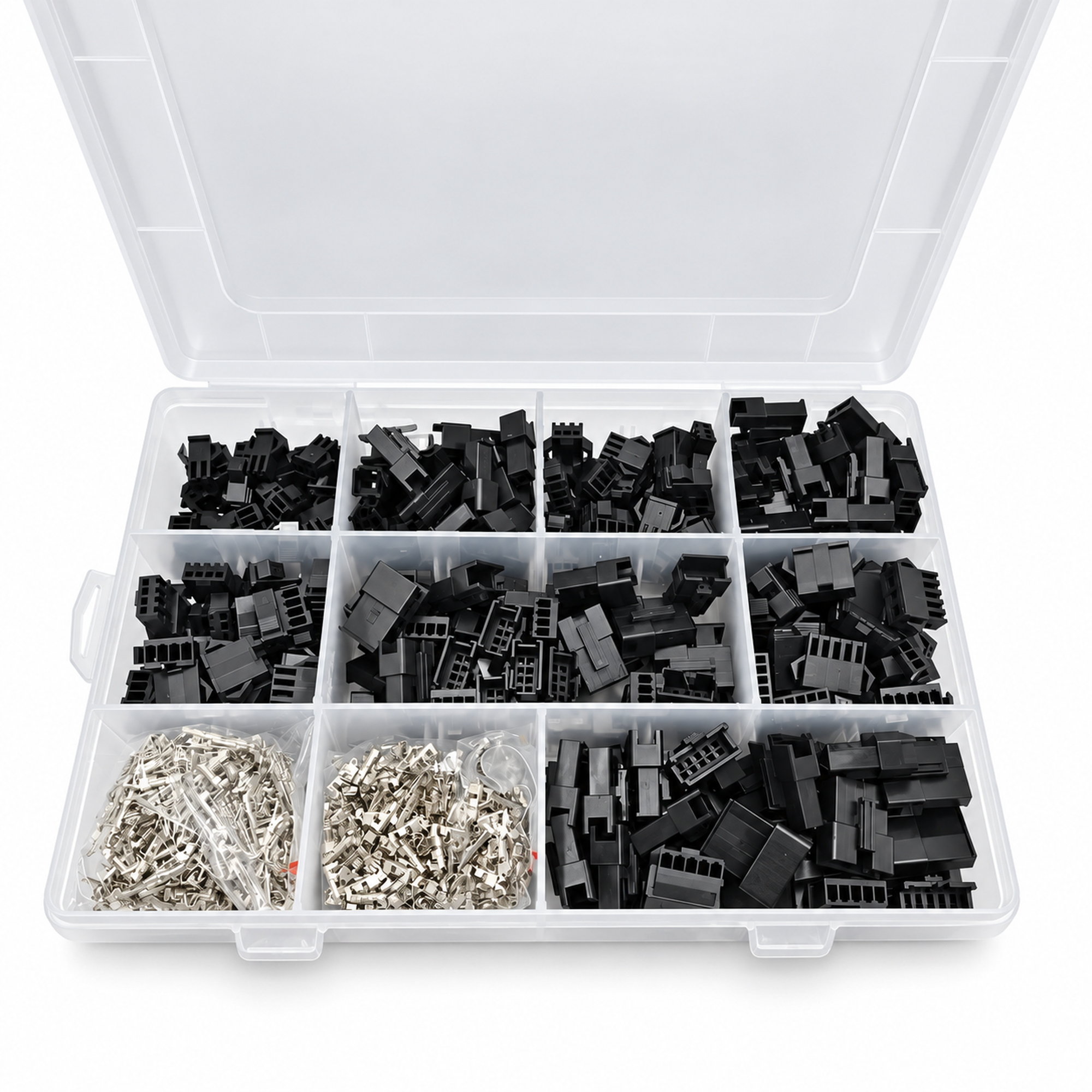 1080pc JST SM2.54 Kit 2, 3, 4 & 5 Pin 2.54mm Pitch Female & Male Cable Connector – M207/JSTkit – image 1