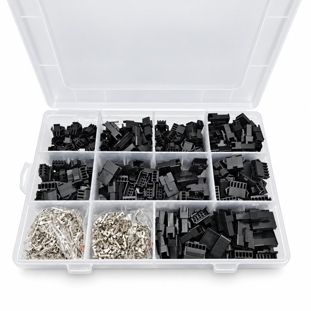 1080pc JST SM2.54 Kit 2, 3, 4 & 5 Pin 2.54mm Pitch Female & Male Cable Connector – M207/JSTkit – image 1