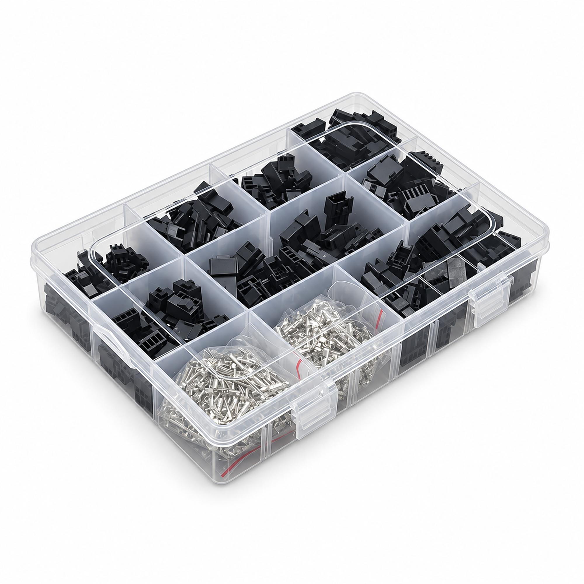 1080pc JST SM2.54 Kit 2, 3, 4 & 5 Pin 2.54mm Pitch Female & Male Cable Connector – M207/JSTkit – image 2