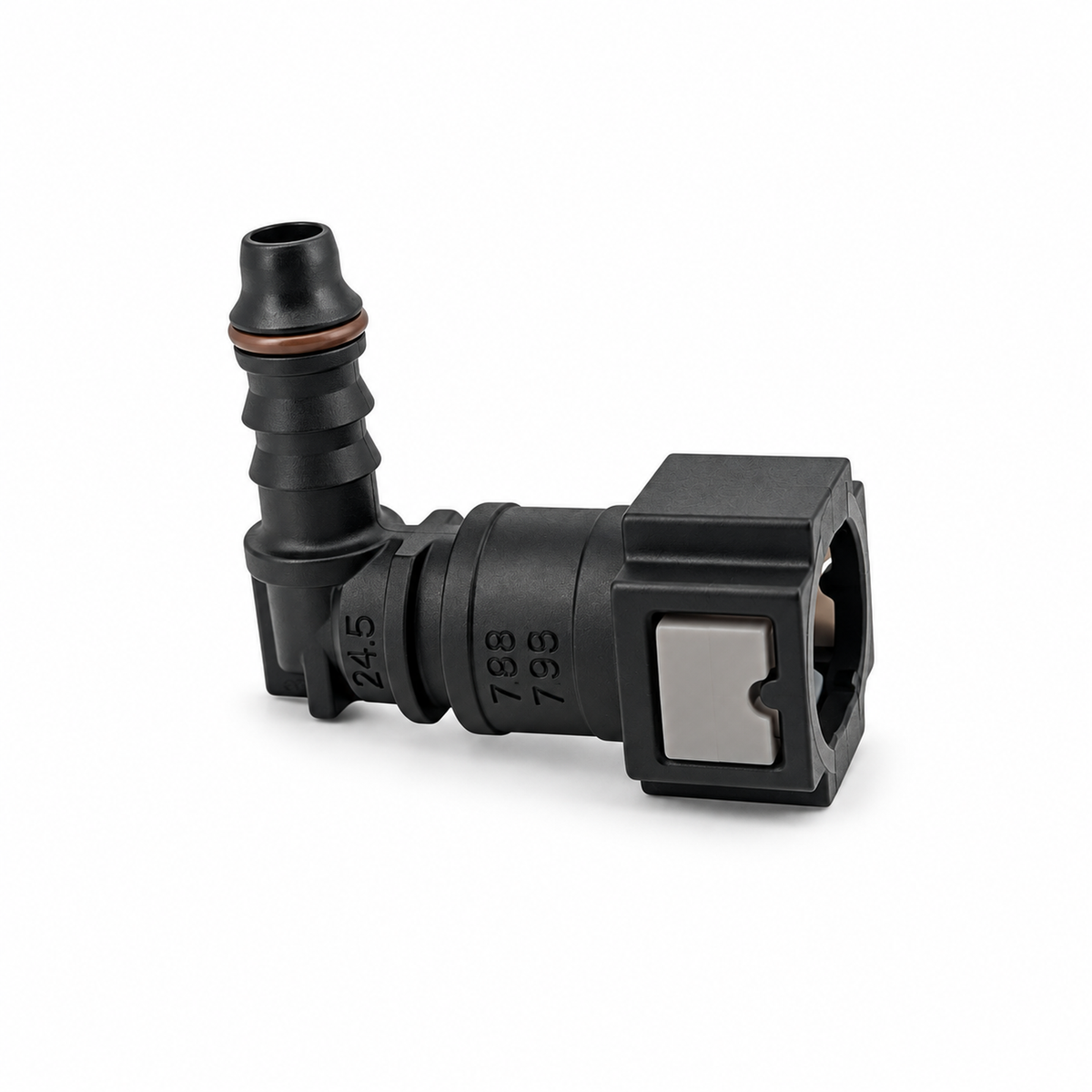 7.89 ID6 Angled Quick Release Fuel Line Hose Connector Universal – M297A/ID6/7.89 – image 1
