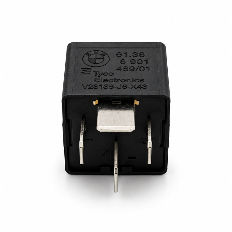 Mini BMW 4 Pin General DME Black Relay
