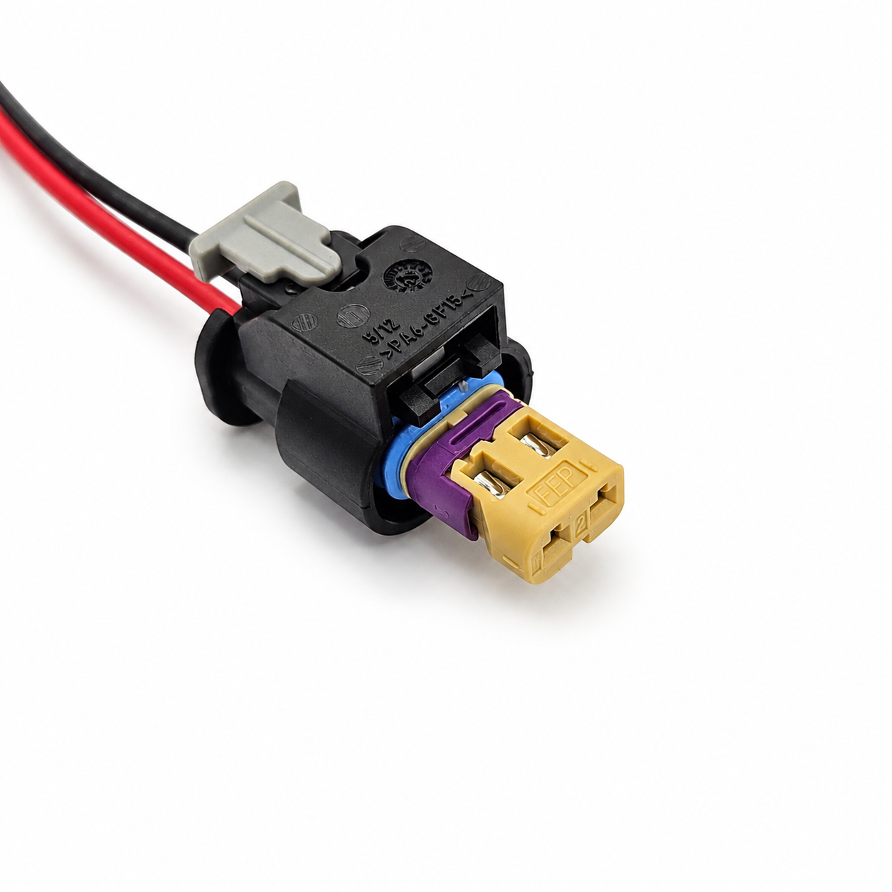 VW Golf Audi A3 A4 Seat Skoda Engine Plug 2 pin Connector 4F0973702 Black/Beige