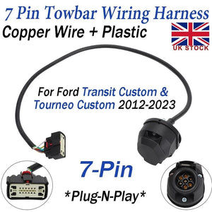 7 Pin Towbar Wiring Harness For Ford Transit Custom Tourneo 2012-2023 Plug-Play
