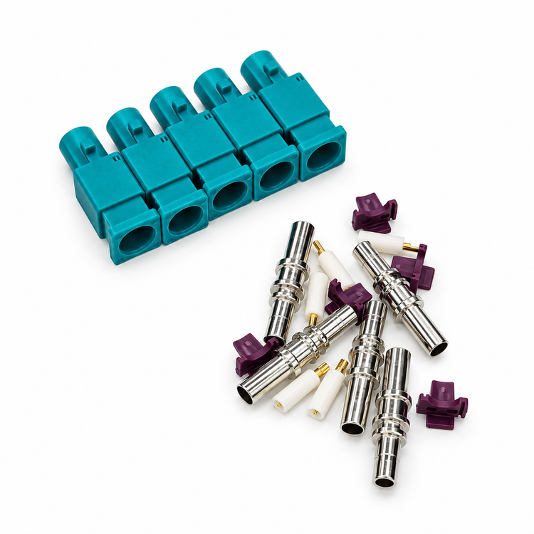1 Pin 5 Sets Fakra Male Antenna Connector Repair Kit for RG174/RG316 Cable Adapter – MA106 – image 1