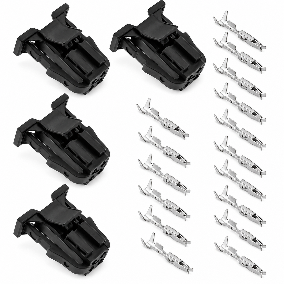 2 Pin 4 Sets Rear Boot Bulb Holder Wire Connector Taillight Plug 3B0972722 for Audi