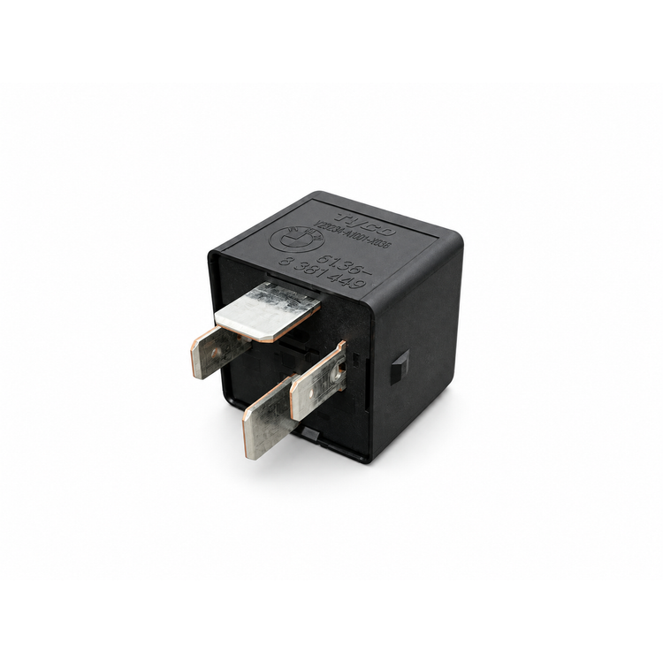 Mini BMW 1 3 5 6 7 Series 4 Pin General DME Black Relay - X1 X3 X4 E81 E90 E91 – MA131 – image 1