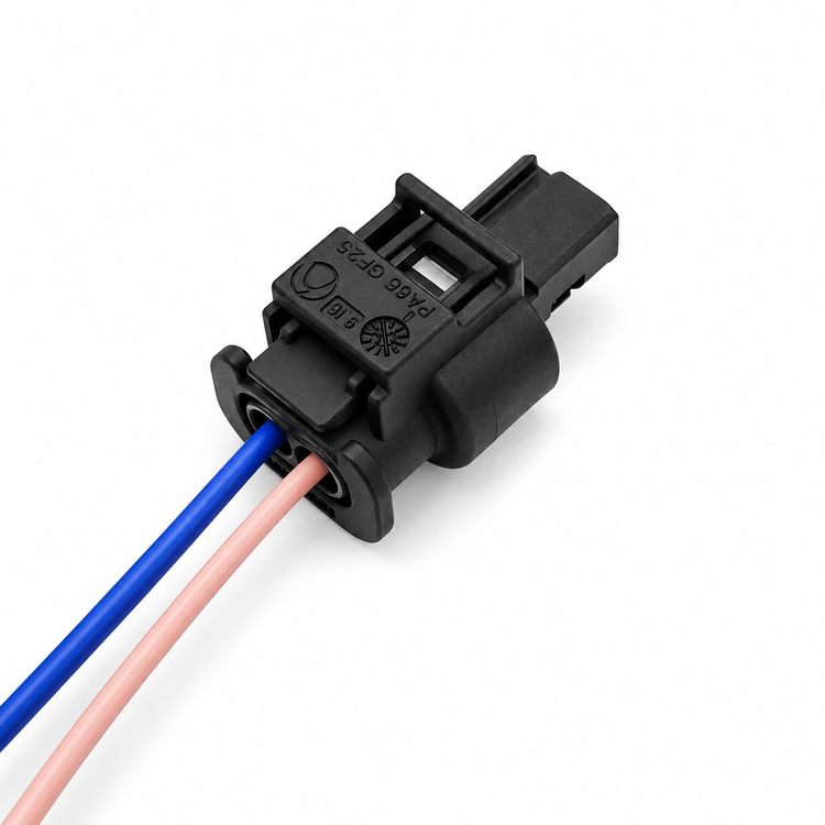 BMW 2 pin Connector plug (wired) for DIN socket, USB Touratech Dual USB – MA137 – image 1