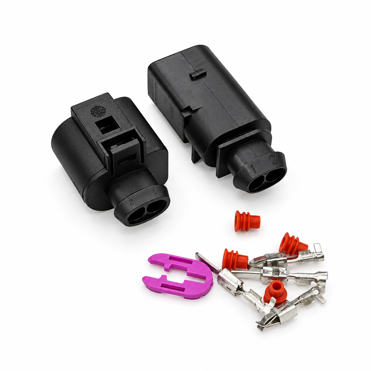 2 Pin 3.5mm Auto waterproof wiring harness connector Plug 1J0973722 1717692-1 8D0973822 1J0 973 722 8D0 – MA179 – image 1