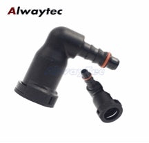 9.89 ID6 ID8 ID12 Fuel Line Quick Connector Plastic Fuel Hose Joint Pipe Fitting Female Connectors For Petrol Diesel Straight VW