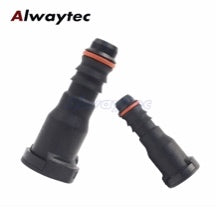 9.89 ID6 ID8 ID12 Fuel Line Quick Connector Plastic Fuel Hose Joint Pipe Fitting Female Connectors For Petrol Diesel Straight VW