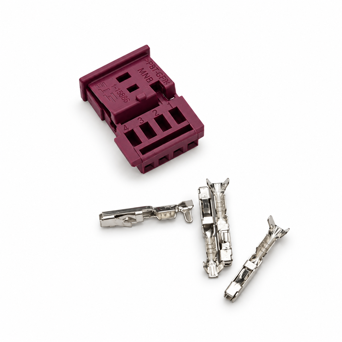 4 Pin 4-hole ambient light sensor harness plug connector, BMW 4P sheath with terminal 968813-4 - F – MA260 – image 1