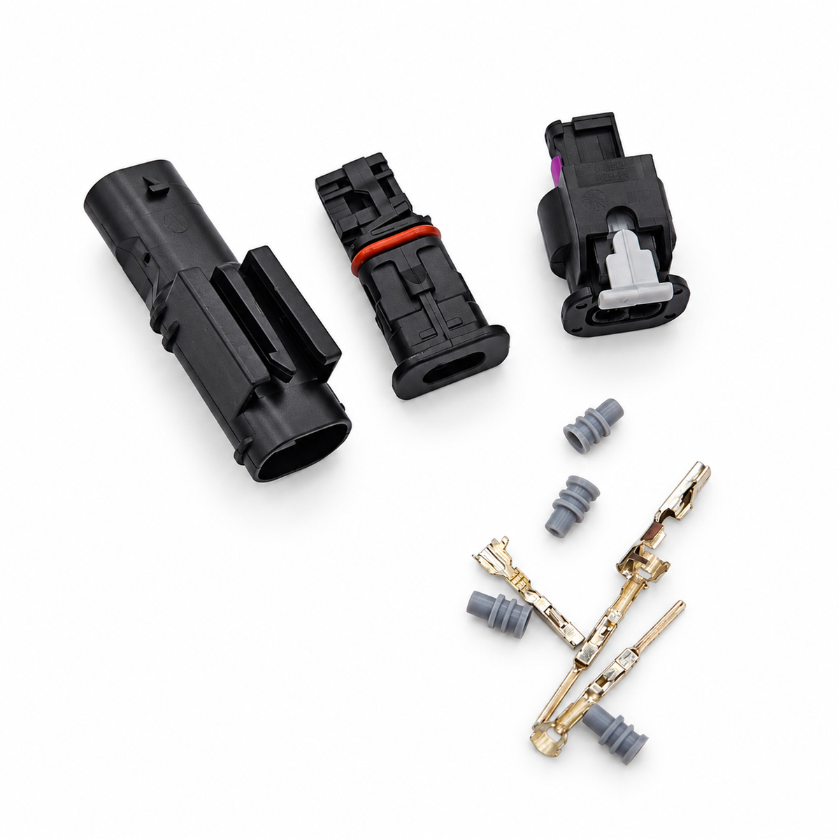 2 Pin 1-1718643-1 1-1703498-4 4F0973702 4F0 973 702 Auto Fuel Injector Connector Wires Waterproof Impact – MA262 – image 4