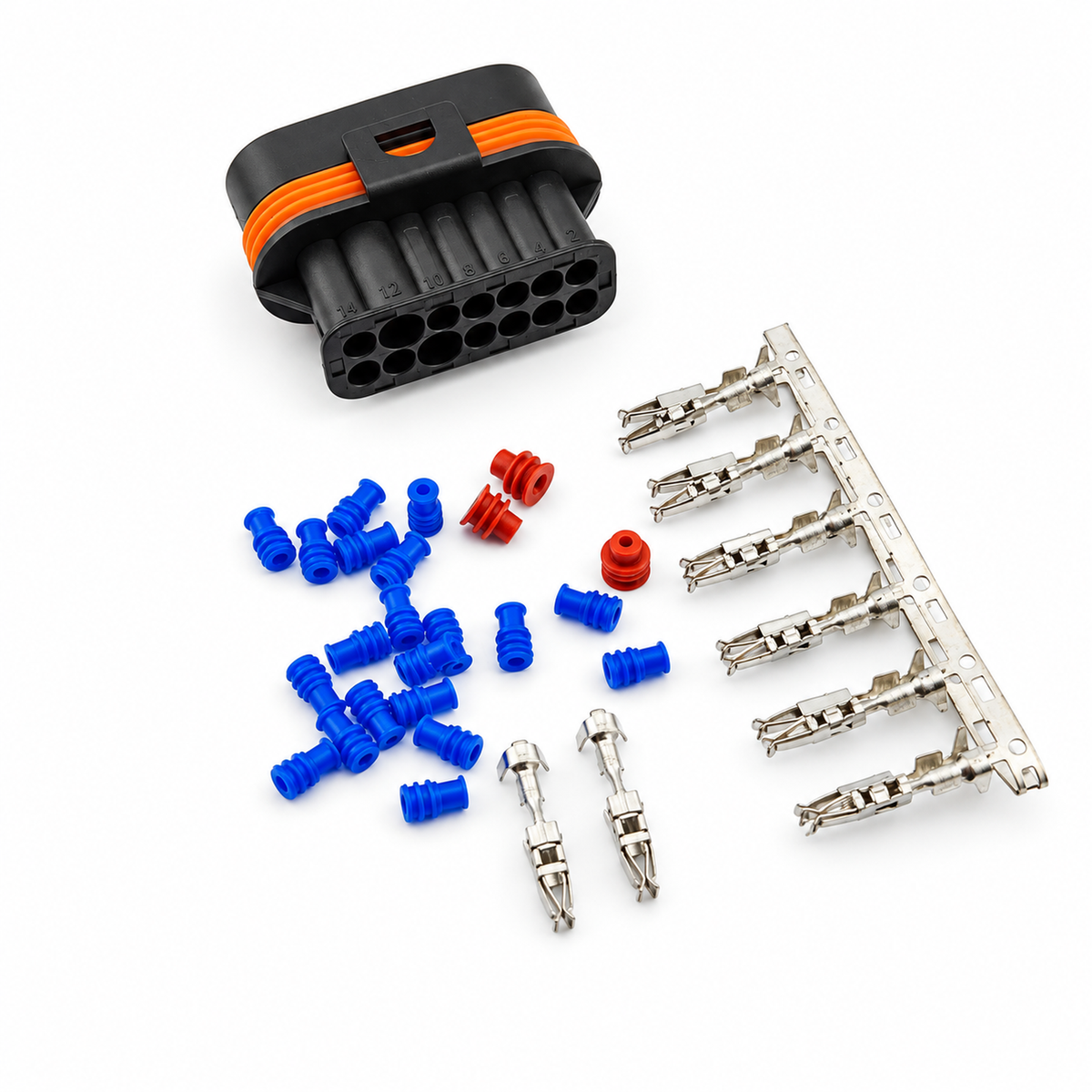 14 Pin Auto Connectors Diesel Parking Heater Wire harness Plug 225201040011 967526-1 For D5WZ D5WS D3WZ – MA344 – image 1