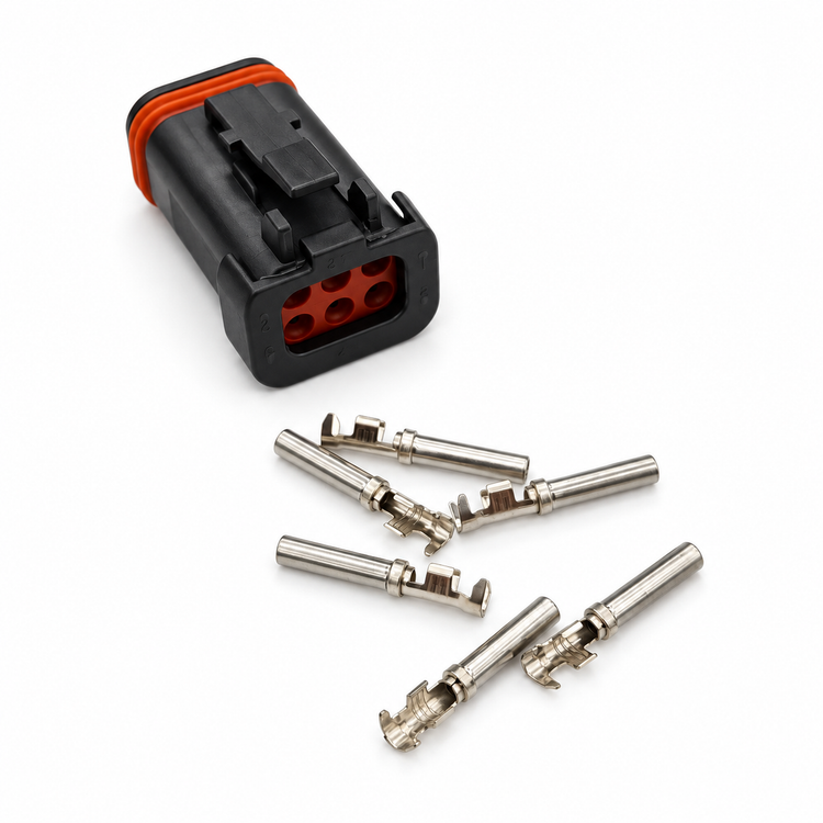 6 Pin female Automotive waterproof connector For Deutsch DT16-6S-KP01 DT series Plug ASM Harness plug – MA386 – image 1