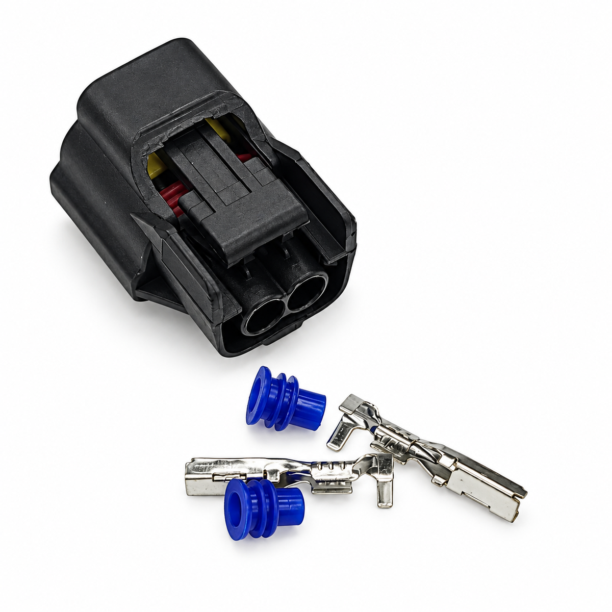 2 Pin Automotive Water temperature sensor solenoid valve connector Horn Injector harness plug E02F8 – MA433 – image 1