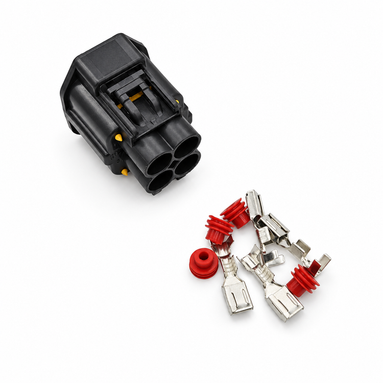 4 Pin 6.3mm Automotive Waterproof Connector Electronic fan plug 7283-5595-10 7282-5595-10 7282-5595 for – MA441 – image 1