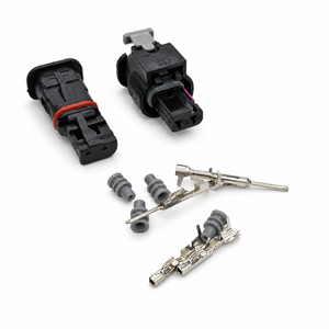 2 Sets 2 Pin auto fuel injector connector waterproof sensor plug male or female 4F0973702 0-2112986-1 1-1718643-1 4F0 973 702