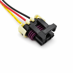 3 Pin Way black female temperature Sensor Plug auto waterproof connector 12129615 12110293 with 15cm wires For Metri-Pack 150