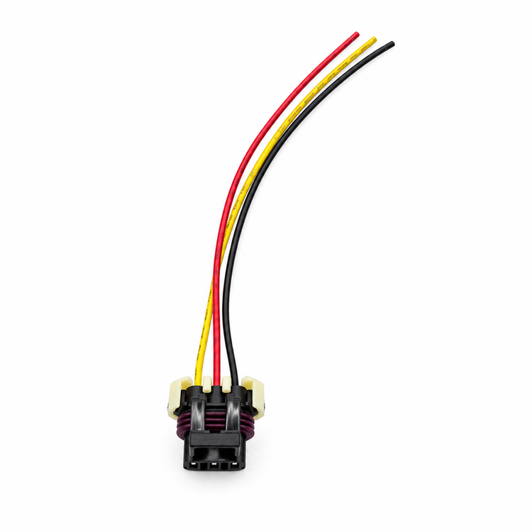 3 Pin Way black female temperature Sensor Plug auto waterproof connector 12129615 12110293 with 15cm wires – MA474 – image 2