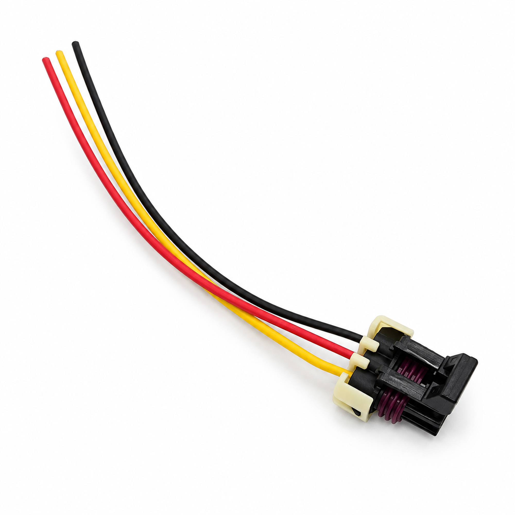 3 Pin Way black female temperature Sensor Plug auto waterproof connector 12129615 12110293 with 15cm wires – MA474 – image 3