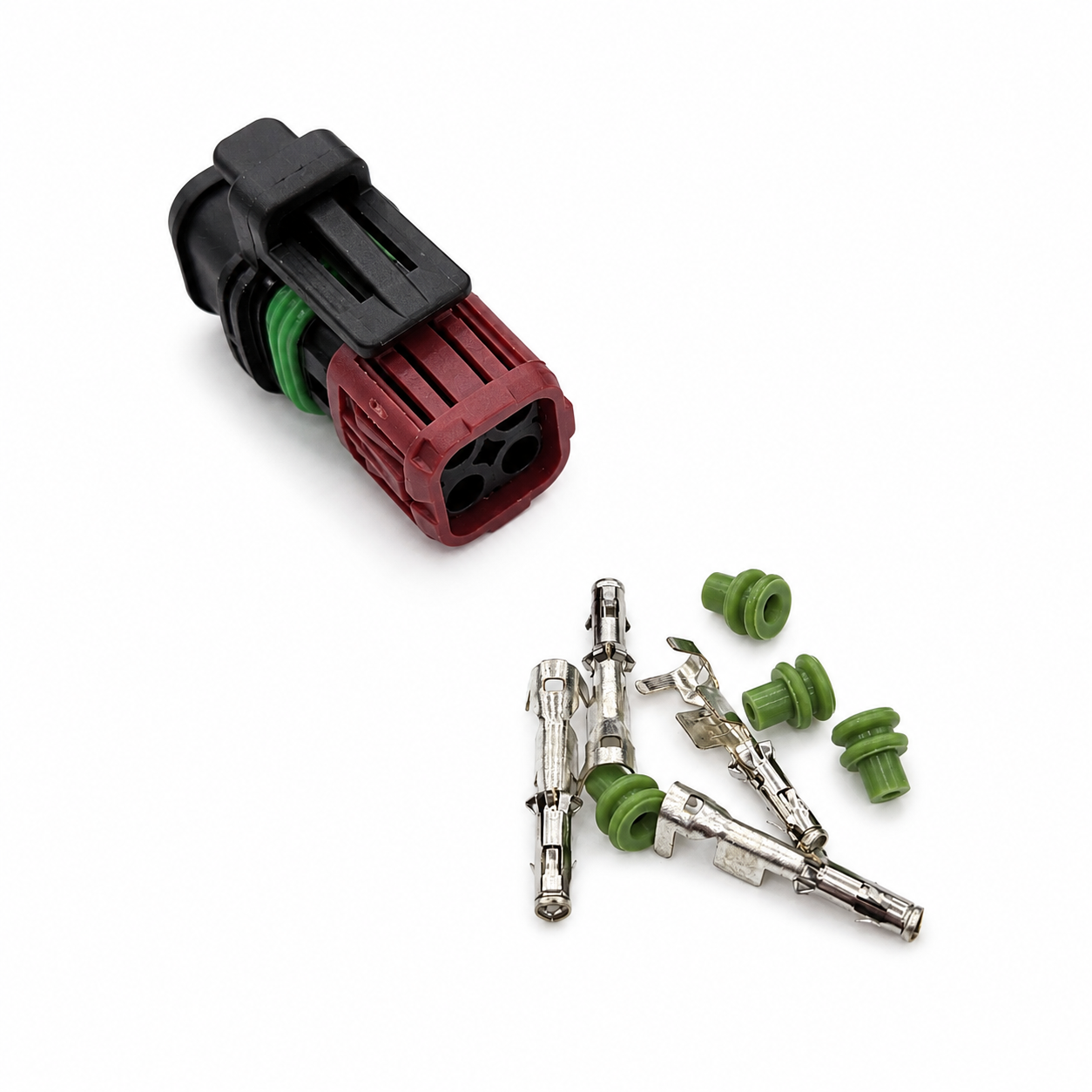4 Pin Fuel Injector Plug Oxygen Sensor Map Sensor Connector 22248490 7422248490 For Volvo Truck Excavator Engine 1337352-1