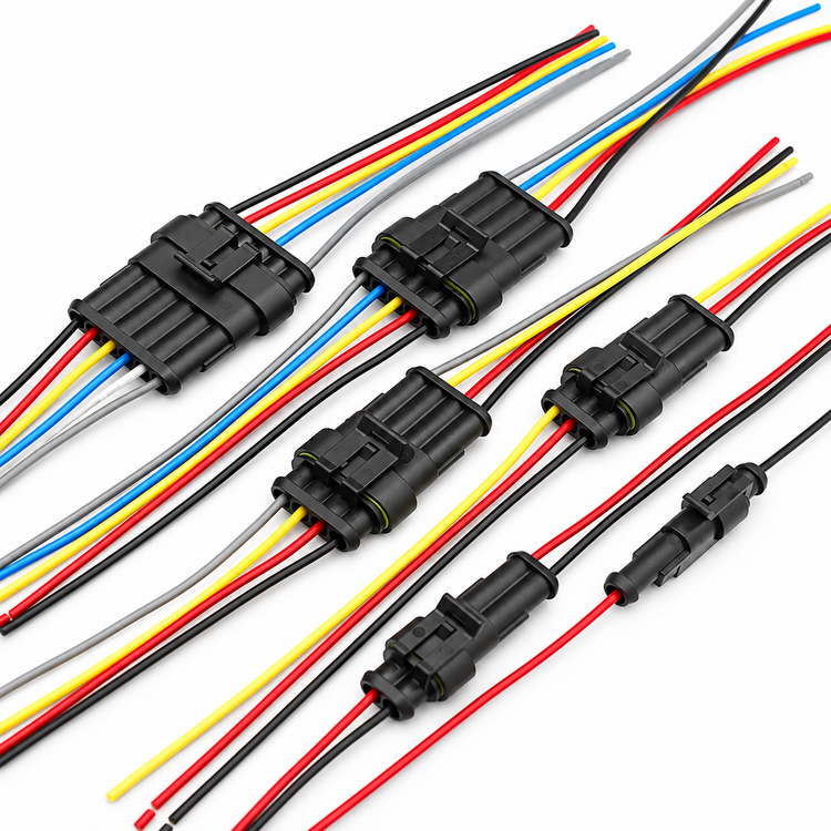 AMP Superseal 1.5mm Series Cable Automotive Waterproof Connector Male and Female – NW-22/M+F-1pin – image 2