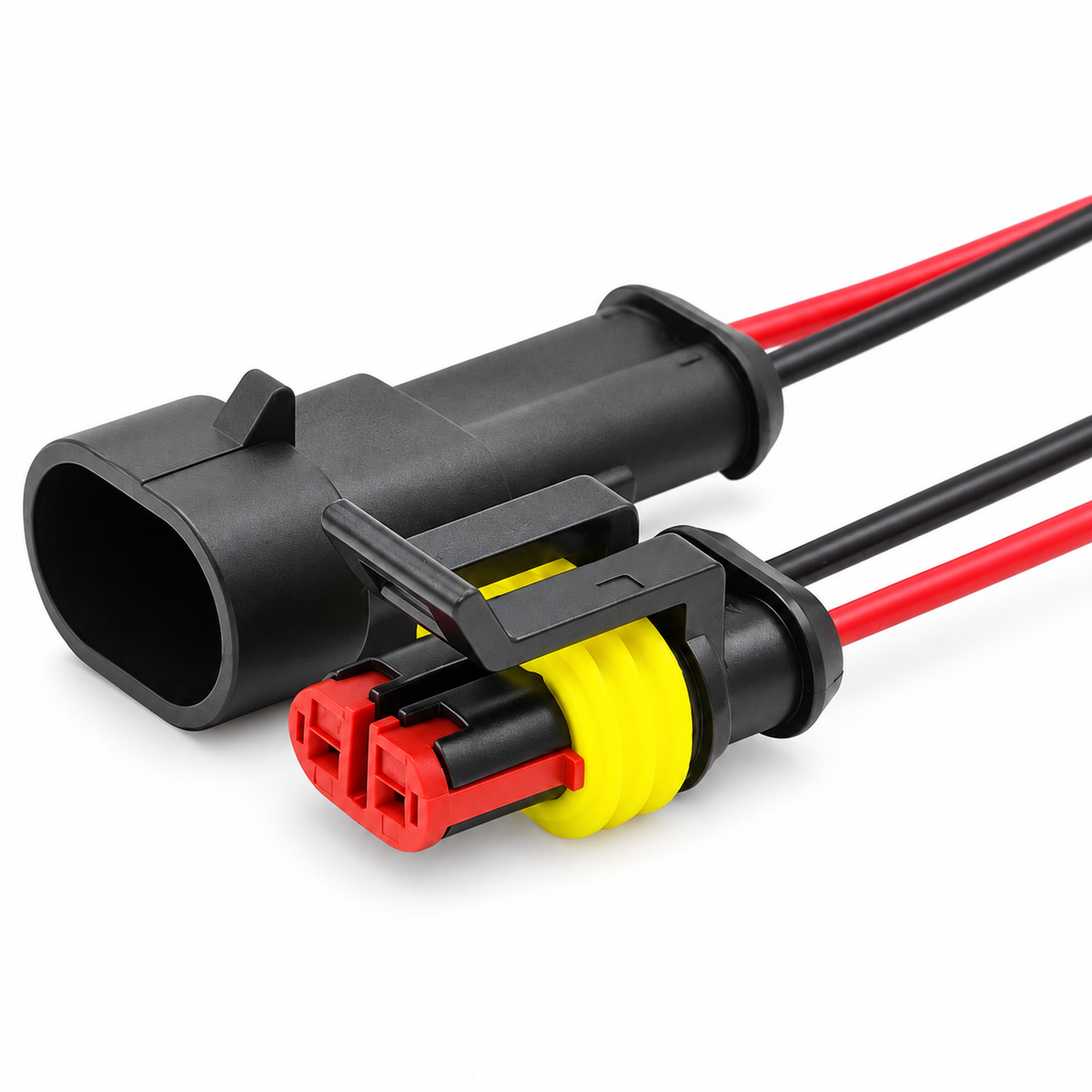 AMP Superseal 1.5mm Series Cable Automotive Waterproof Connector Male and Female – NW-22/M+F-1pin – image 3