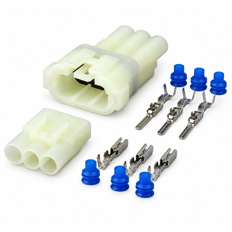 3 Pin Connector Set for Sumitomo HM 090 MT Plug Set Fits Suzuki, Yamaha & Honda – NW-30/Male+Female/3pin – image 4