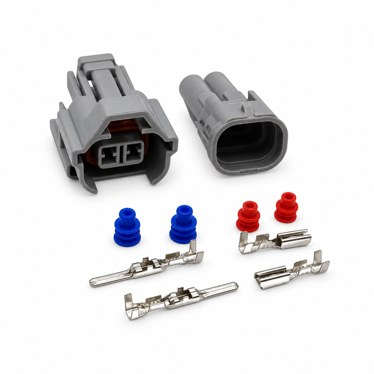 For Sumitomo Nippon Denso Fuel Injector Connector 2 Pin Male And Female Top Slot 6189-0060 – O06/SumMale+Female – image 2
