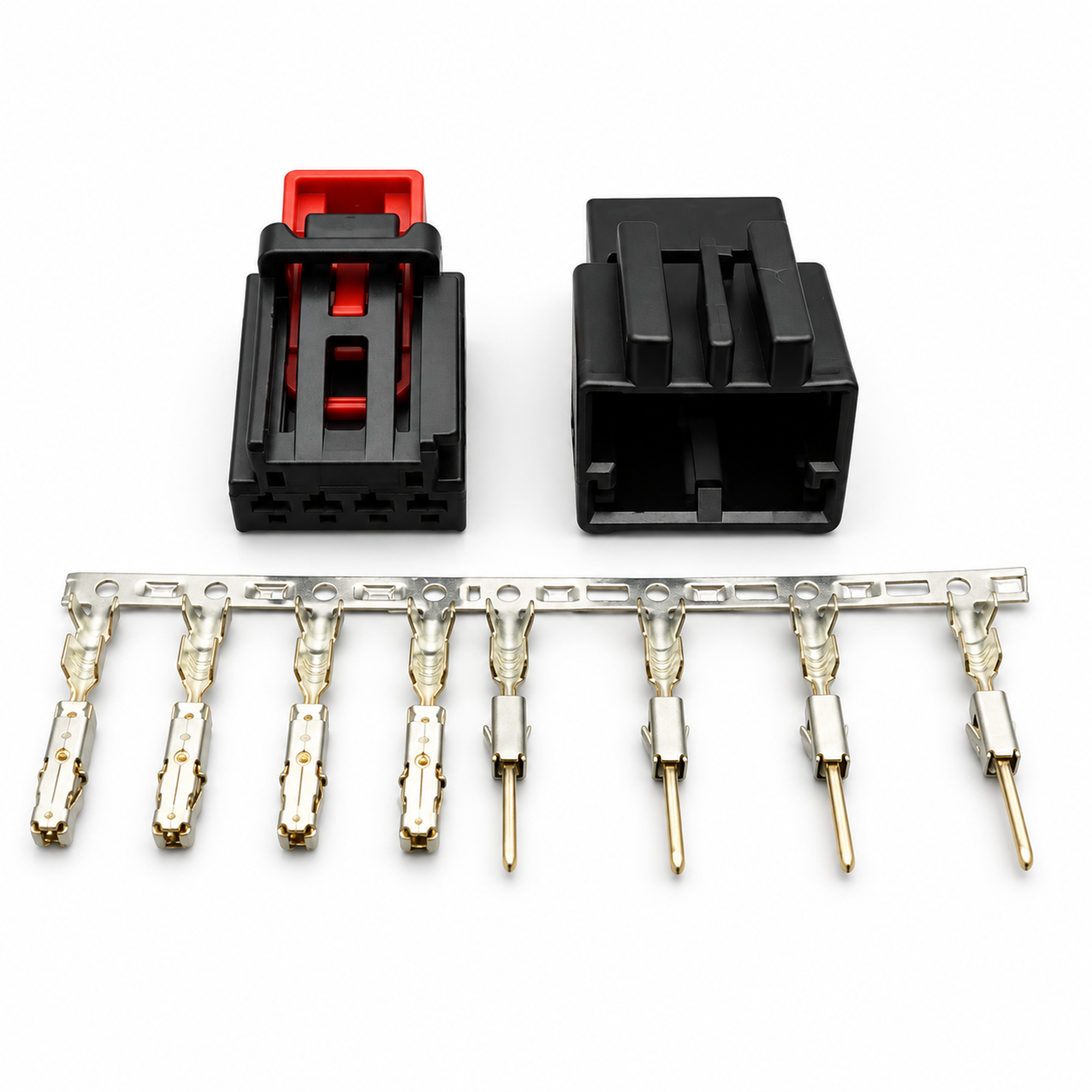4 Pin Male Female Tail Light Repair Plug Connector Fits VW Audi Skoda 7N0972704 – P07/4pinM+F – image 1