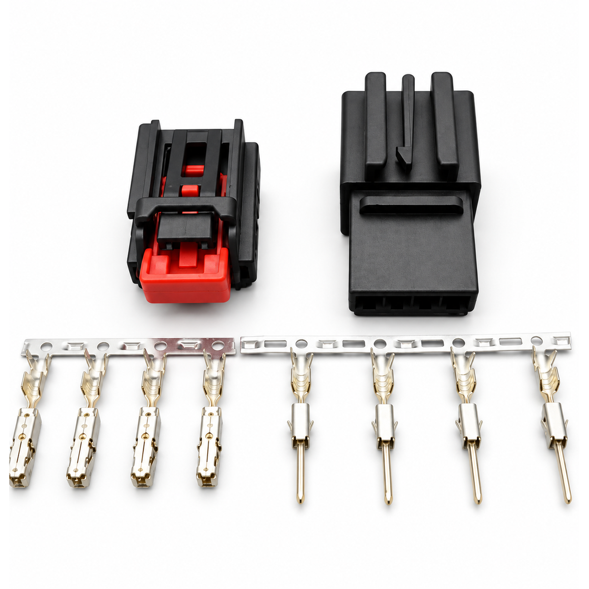 4 Pin Male Female Tail Light Repair Plug Connector Fits VW Audi Skoda 7N0972704 – P07/4pinM+F – image 2