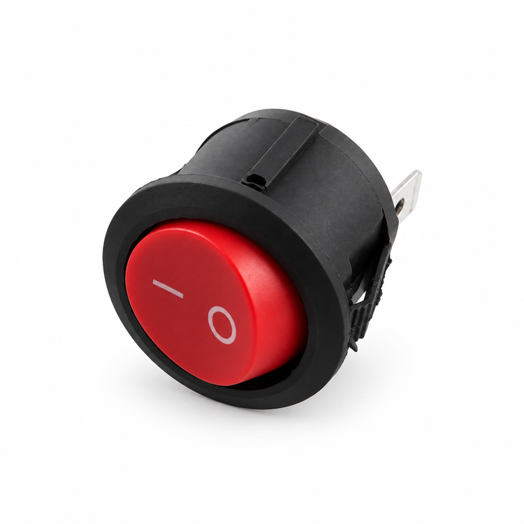 Round 2 Pin ON OFF 12V Rocker Switches 6A 10A for Camper Van Conversions, Cars, Vans, Trucks and Boats – P11/WHITE – image 6