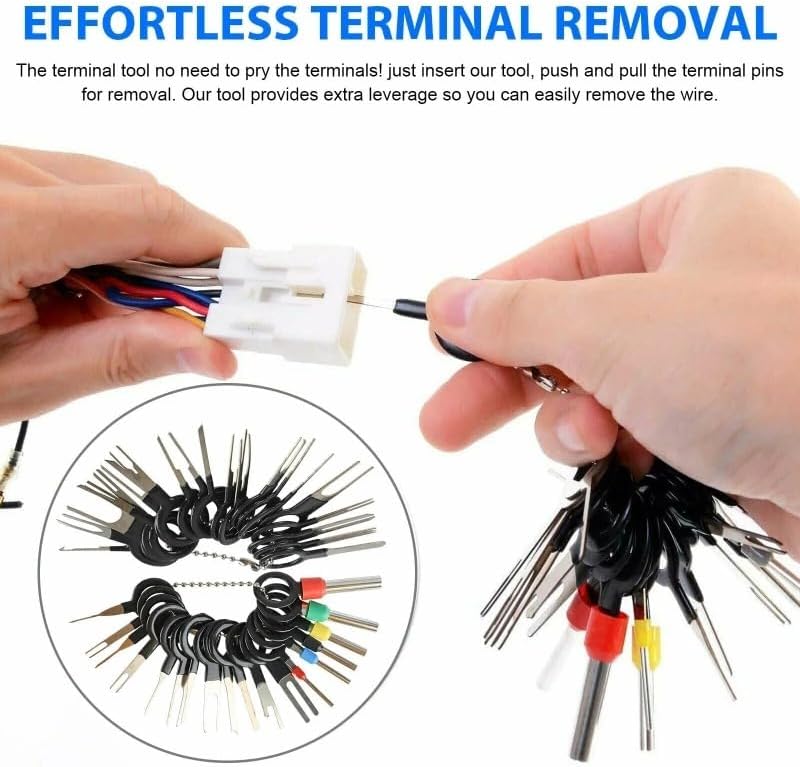 Terminal Plug Key 41pcs Terminal Removal Extractor Key Tool Kit - Wire Connector Loom Cr