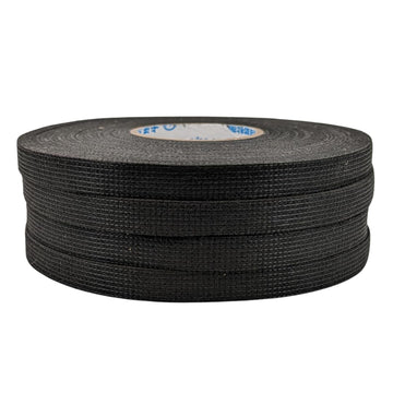 4 Pack of Heat-Resistant Black Fabric Cloth Wiring Harness Loom Tape - Cable Tidy Flame Retardant Connector Loom Tape for Car/Vehicle Auto Cables Wiring