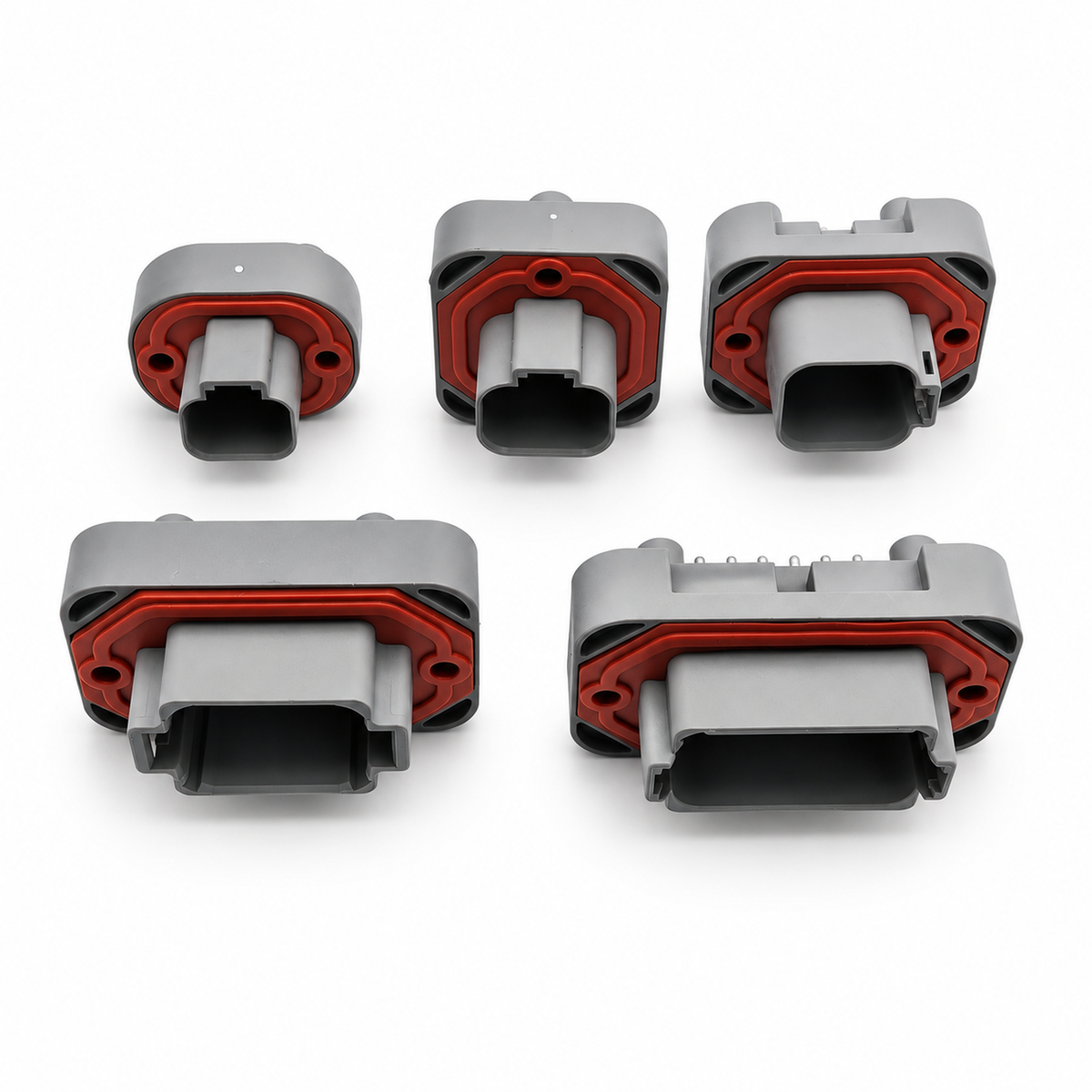 Deutsch DT Panel PCB Mount Connector Series 2/3/4/6/8/12 Pin DT-13 – PCB-DT15-2Pin – image 1