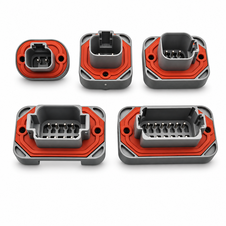 Deutsch DT Panel PCB Mount Connector Series 2/3/4/6/8/12 Pin DT-13 – PCB-DT15-2Pin – image 18