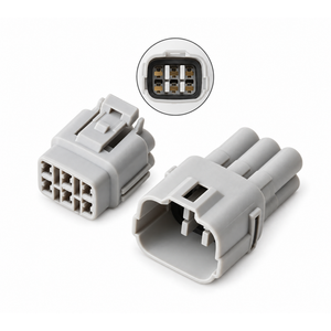 For Sumitomo MT 6 Pin Connector Plug & Socket Waterproof With Pins & Seals 6187-6561 – PNK 05.O/M+F – image 1