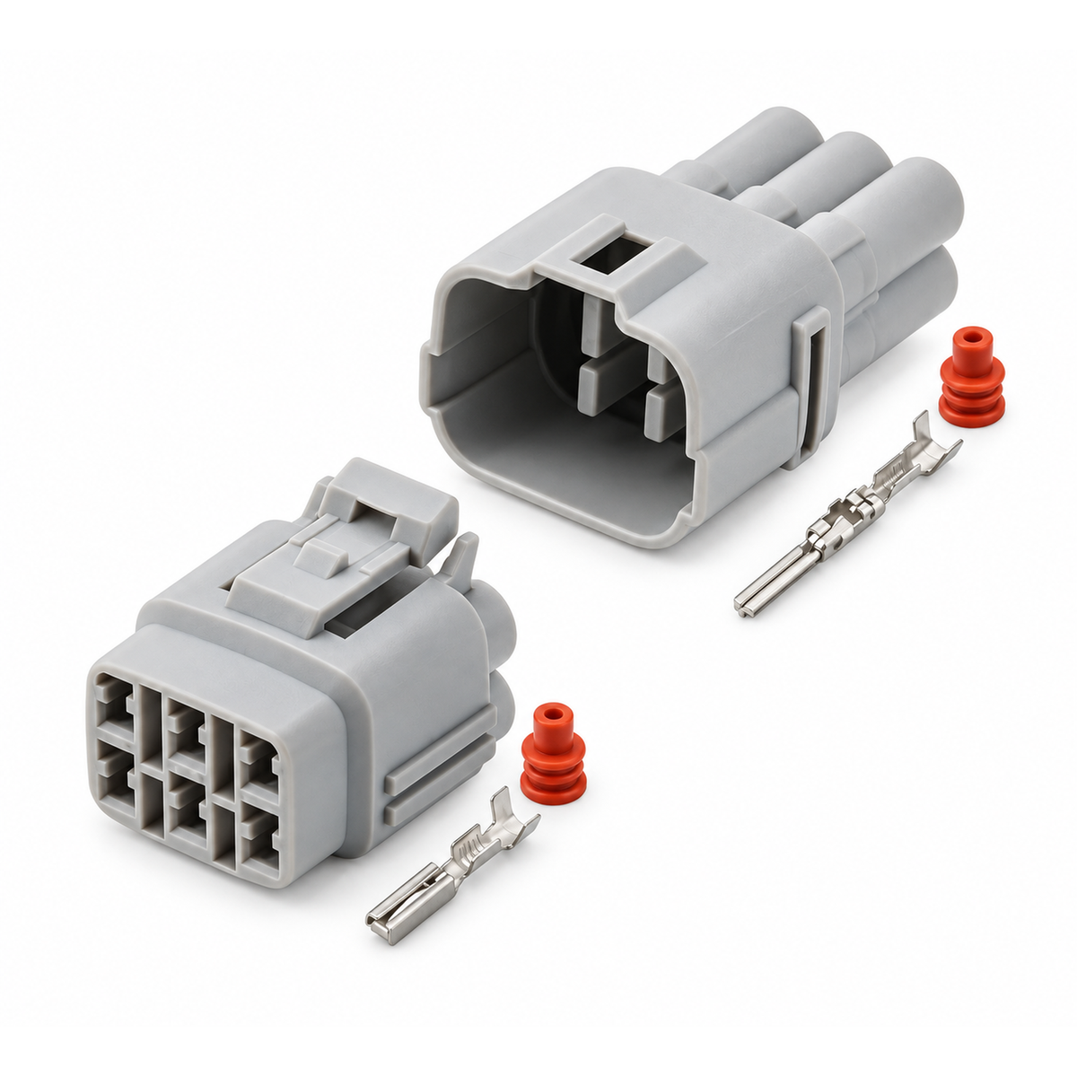 For Sumitomo MT 6 Pin Connector Plug & Socket Waterproof With Pins & Seals 6187-6561 – PNK 05.O/M+F – image 4