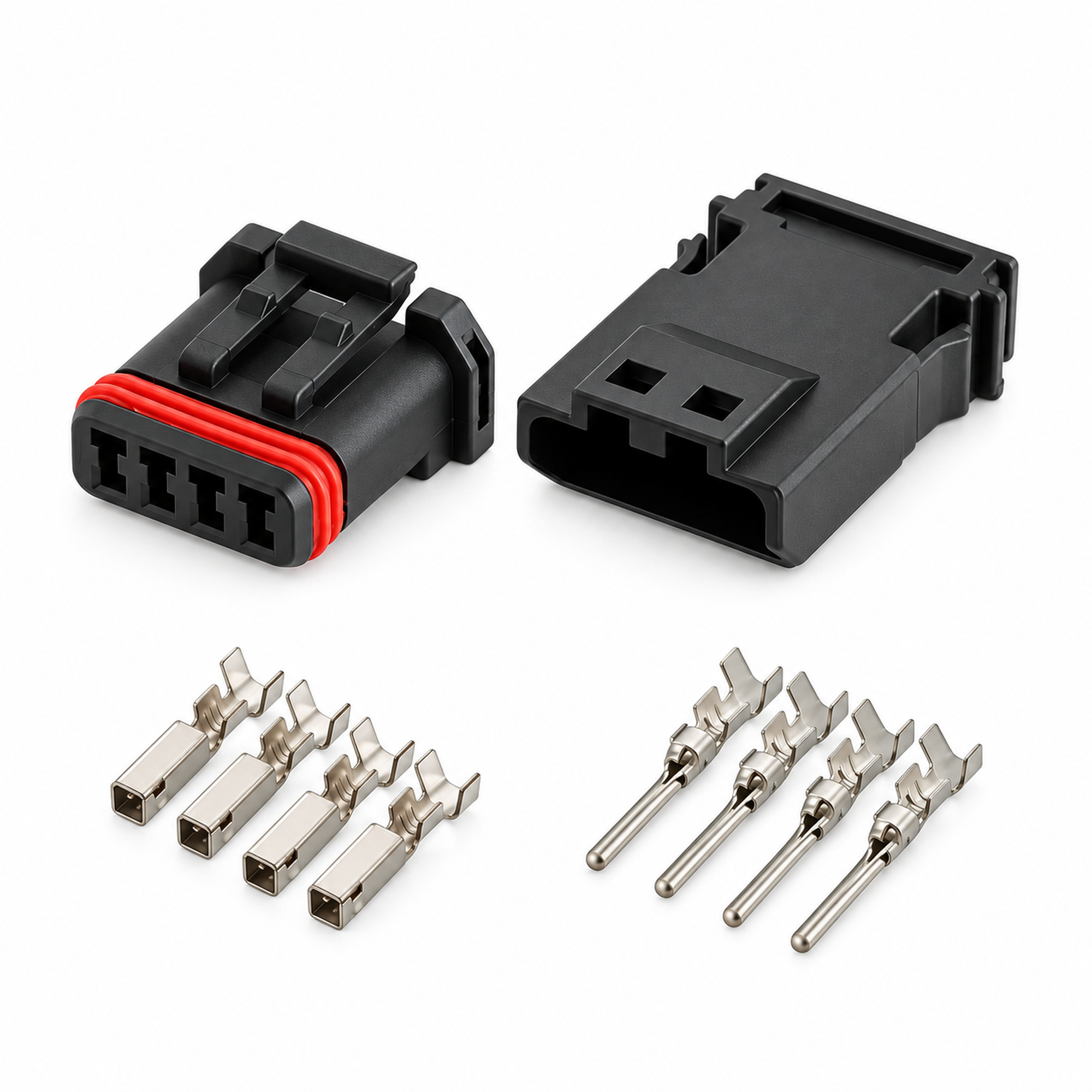4 Pin Male & Female Connector MX19004S51 MX19004P51 Fits Harley Davidson – PNK.31/G/4pin-MnFset – image 5