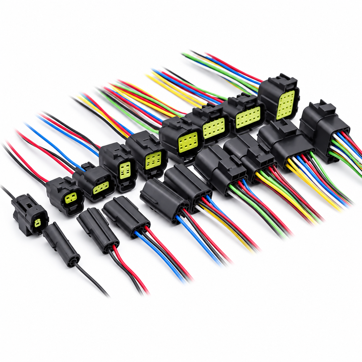 Econoseal Automotive Connectors AMP Waterproof 1 Pin, 2 Pin, 3 Pin, 4 Pin, 6 Pin, 8 Pin, 10 Pin & 16 Pin Prewired