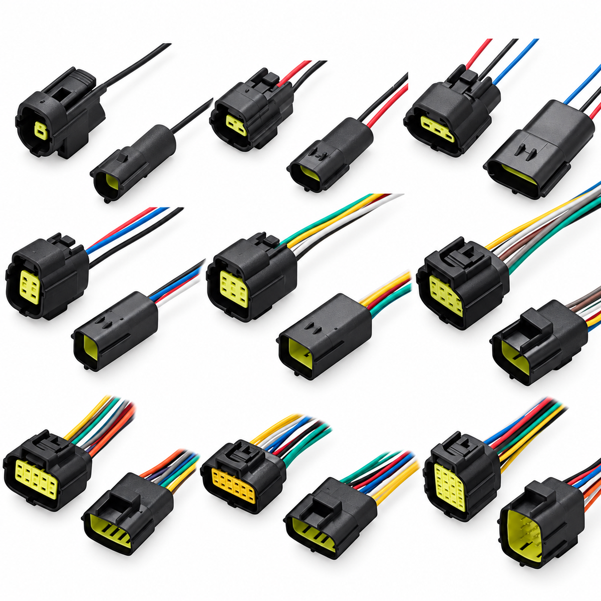 Econoseal Automotive Connectors AMP Waterproof 1 Pin, 2 Pin, 3 Pin, 4 Pin, 6 Pin, 8 Pin, 10 – PREWIRED-ECO-1pin – image 5