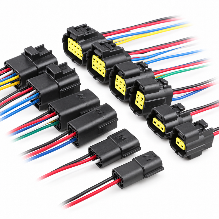 Econoseal Automotive Connectors AMP Waterproof 1 Pin, 2 Pin, 3 Pin, 4 Pin, 6 Pin, 8 Pin, 10 – PREWIRED-ECO-1pin – image 7