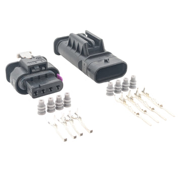 Jeu de connecteurs de capteur de stationnement mâle et femelle à 4 broches pour VW Audi Seat Skoda 1-1718645-1 1-1564559-1 2295767-1 4F0973704