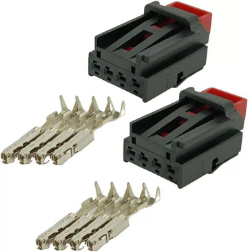 Pair of 4 Pin Tail Light Lamp Plug Connectors for VW AUDI SEAT SKODA 7N0972704