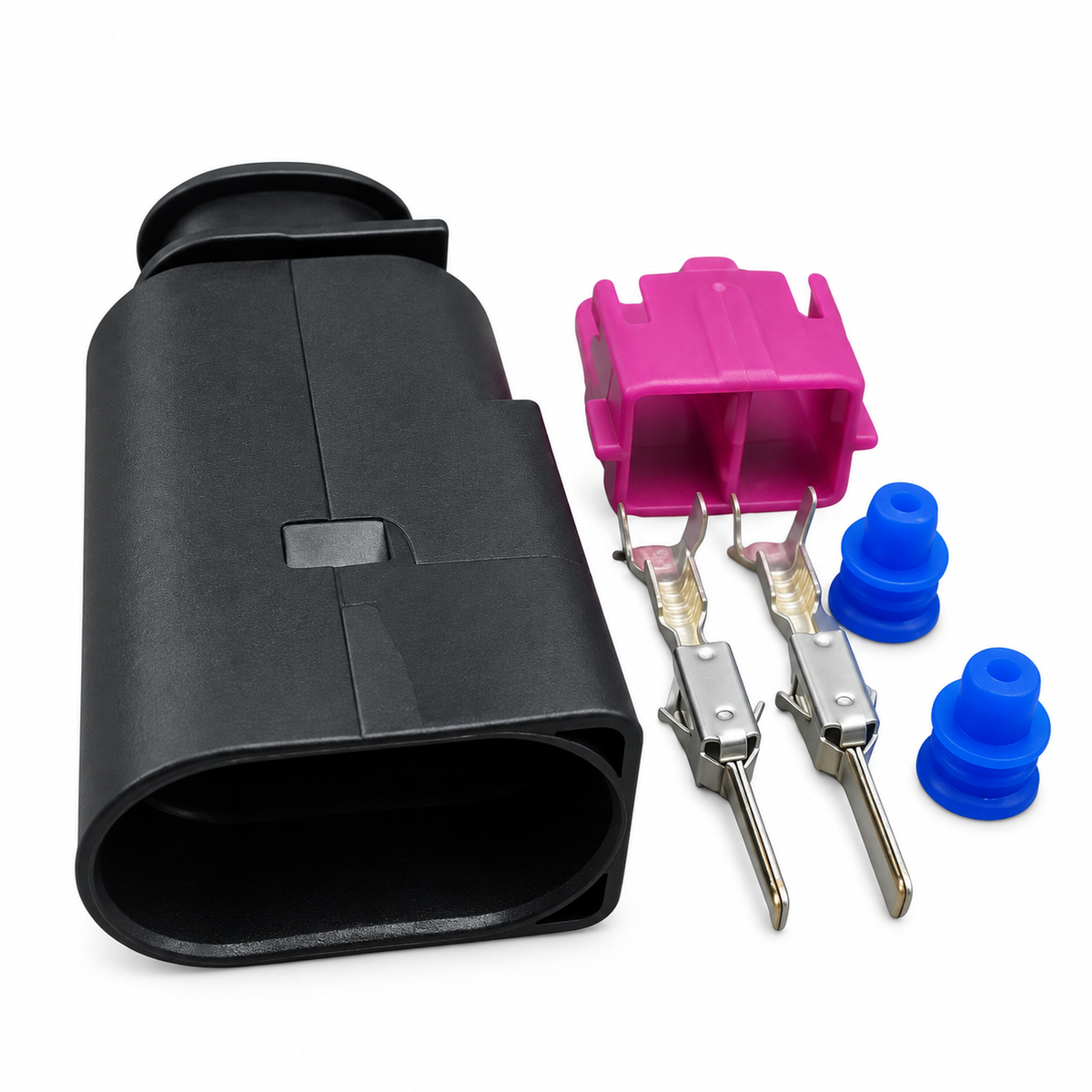 2 Pin Male Connector Kit for VW AUDI SEAT SKODA VAG 1J0973852 – Q01/connector-2pin – image 2