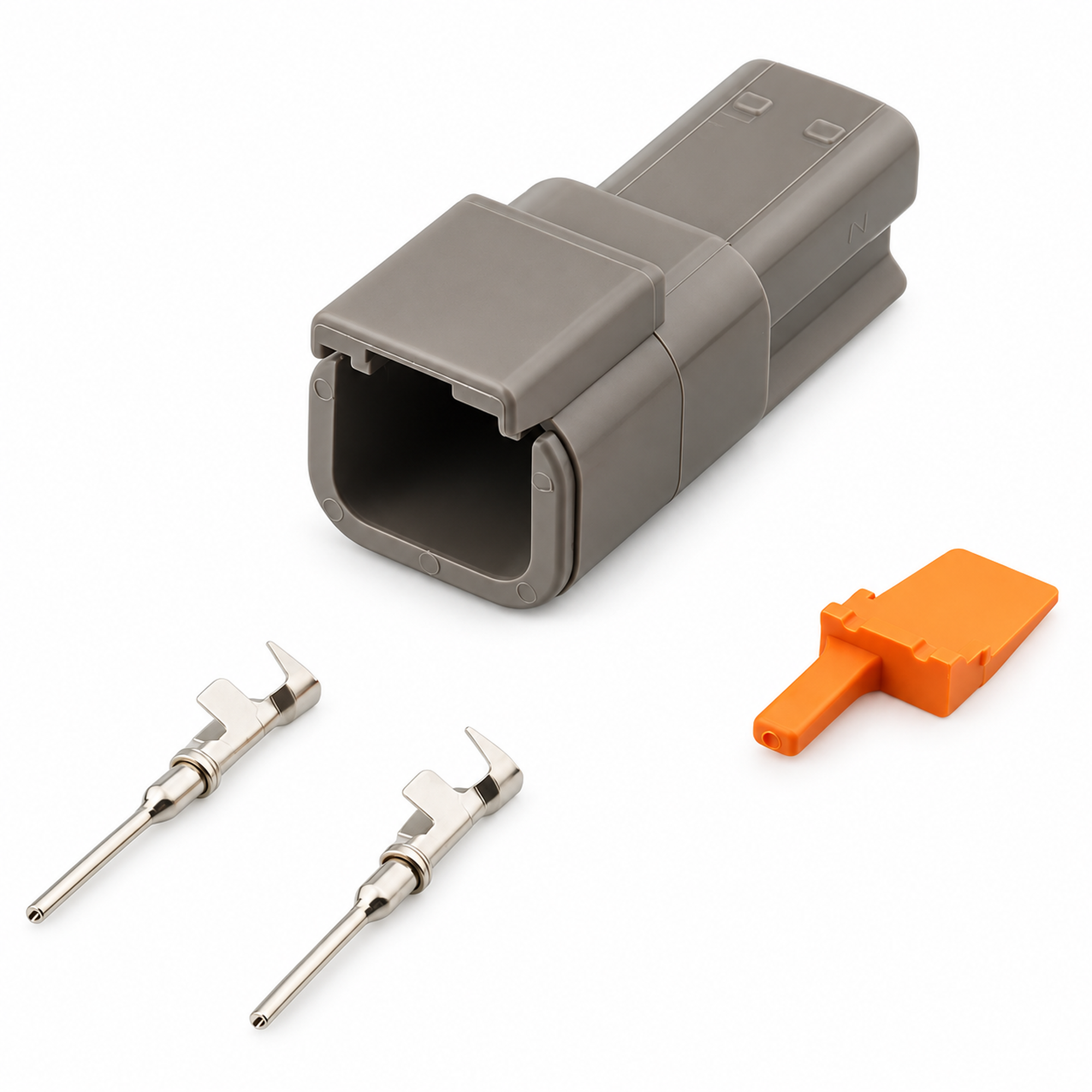 2 Pin FOR Haltech Plug and Pins Only Male Deutsch DTM 2 Connector (7.5 Amp) – Q101/connector – image 2