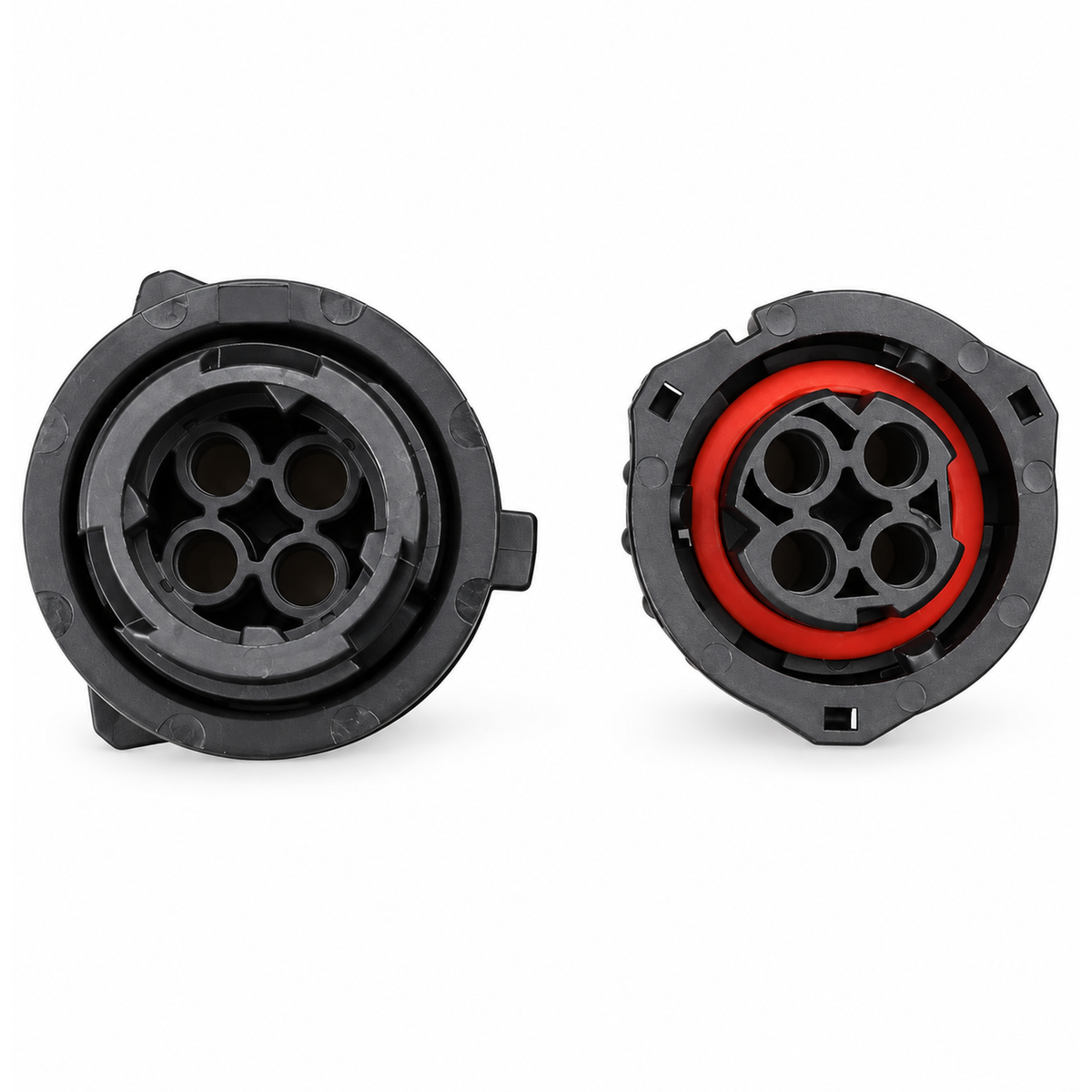 4 Pin Automotive Male & Female Circular Connector Plug Kit for AMP DIN 72585 – Q105+X67/PNK 06.G/Male – image 1
