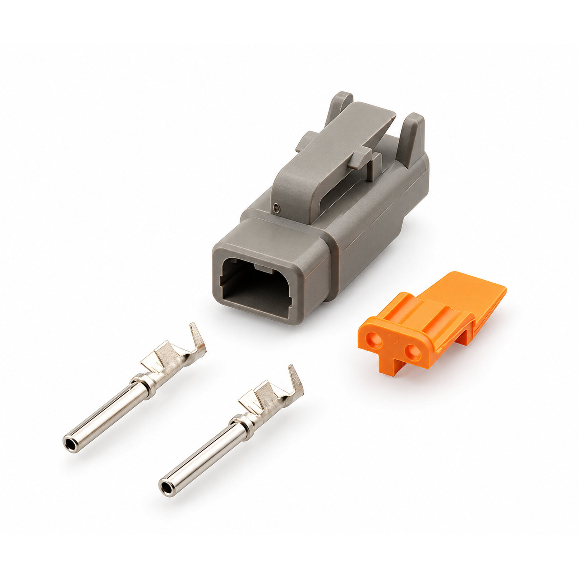 2 Pin FOR Haltech Plug and Pins Only Female Deutsch DTM 2 Connector (7.5 Amp) – Q116/connector – image 1