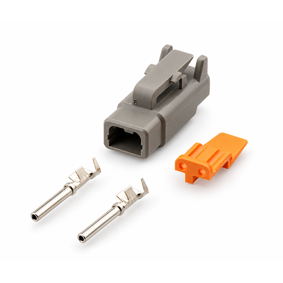 2 Pin FOR Haltech Plug and Pins Only Female Deutsch DTM 2 Connector (7.5 Amp) – Q116/connector – image 1